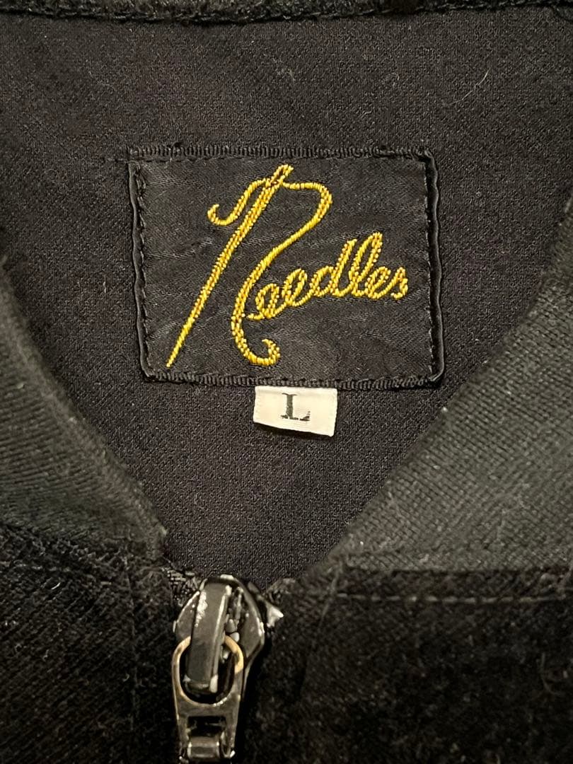 needles ベロアトラックジャケット L ブラック レア