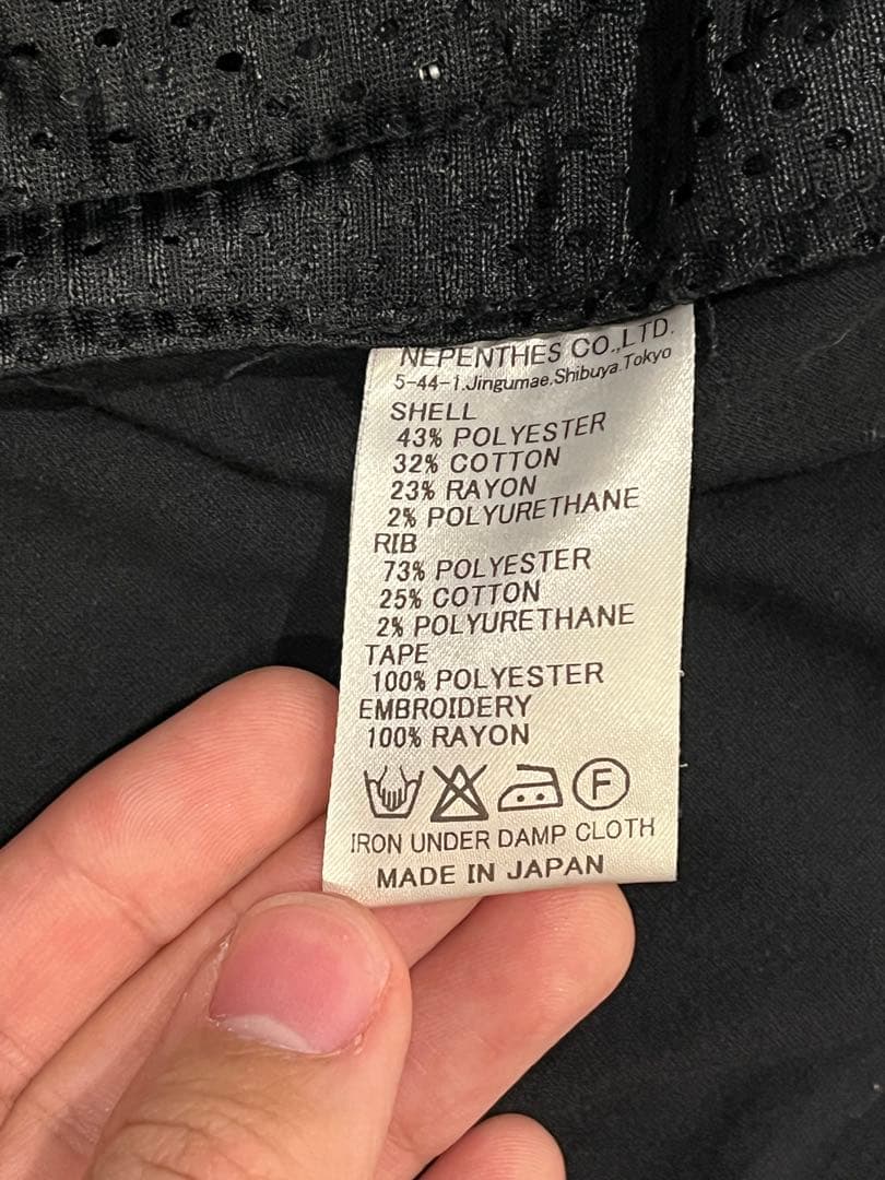 needles ベロアトラックジャケット L ブラック レア