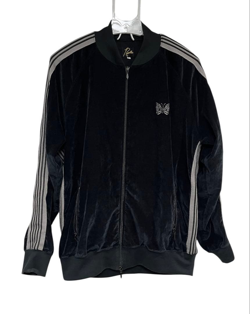 needles ベロアトラックジャケット L ブラック レア