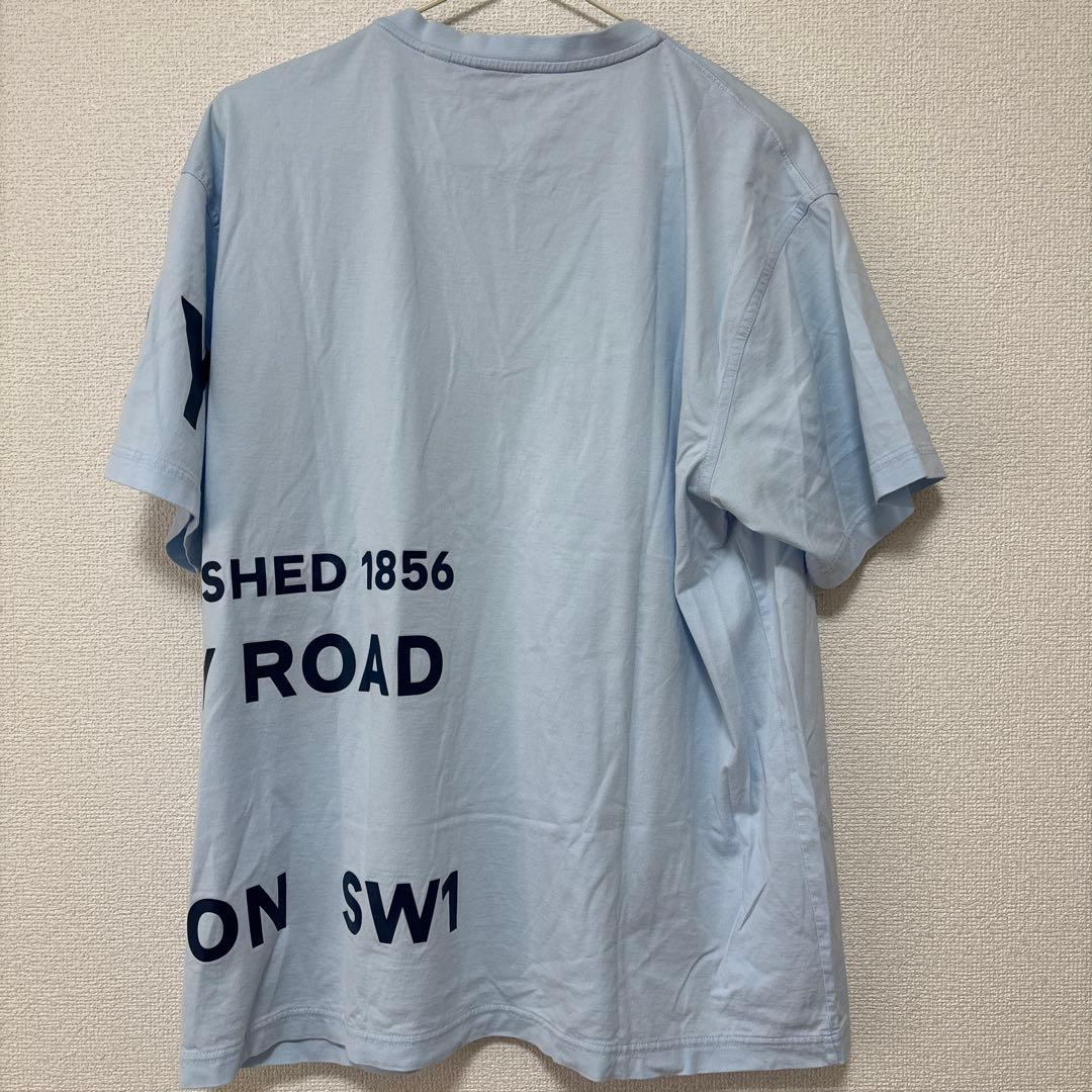 VANILLA　BURBERRY ロゴプリント Tシャツ ライトブルー