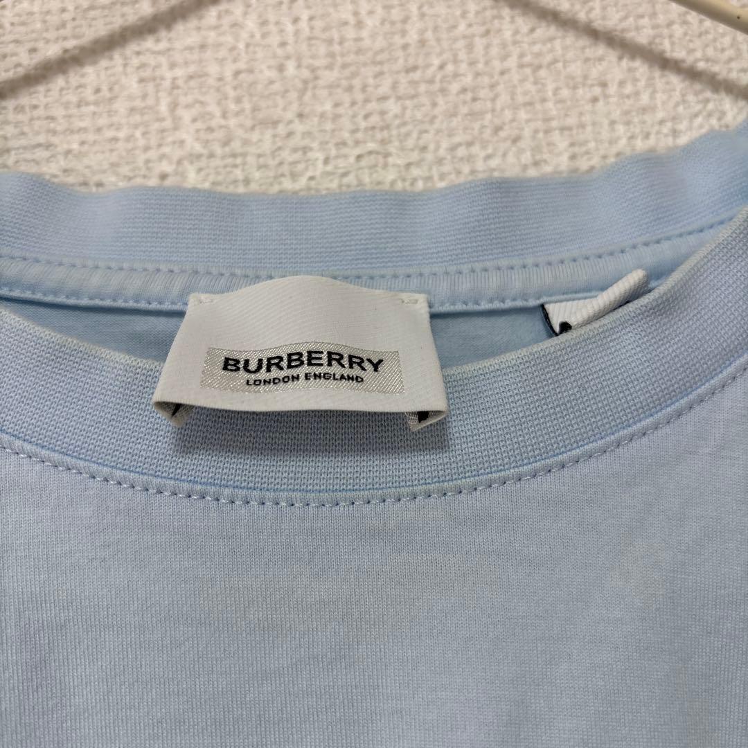 VANILLA　BURBERRY ロゴプリント Tシャツ ライトブルー