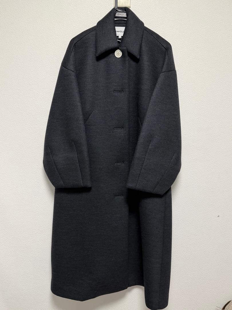 ENFÖLD ロングコート グレー　ダンボール　通常LサイズでもOK