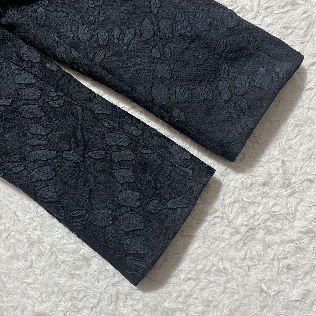 未使用✨SHIATZY CHEN ロングコート　ジャガード　総柄　刺繍　紺