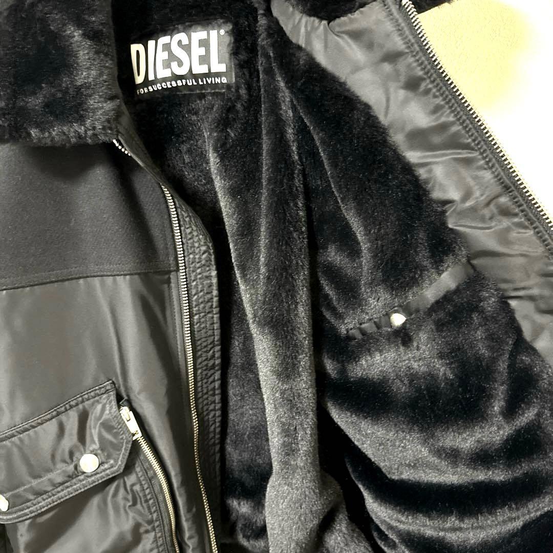 【けん】DIESEL MA-1 ボンバージャケット ブラック Lサイズ