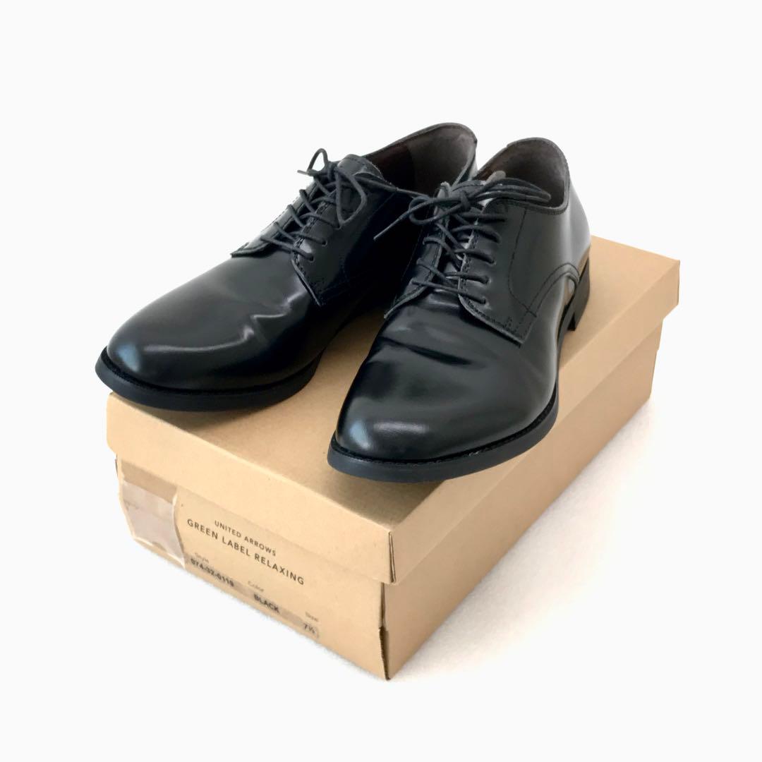 【美品】UNITED ARROWS プレーントゥシューズ 黒 71/2 革靴