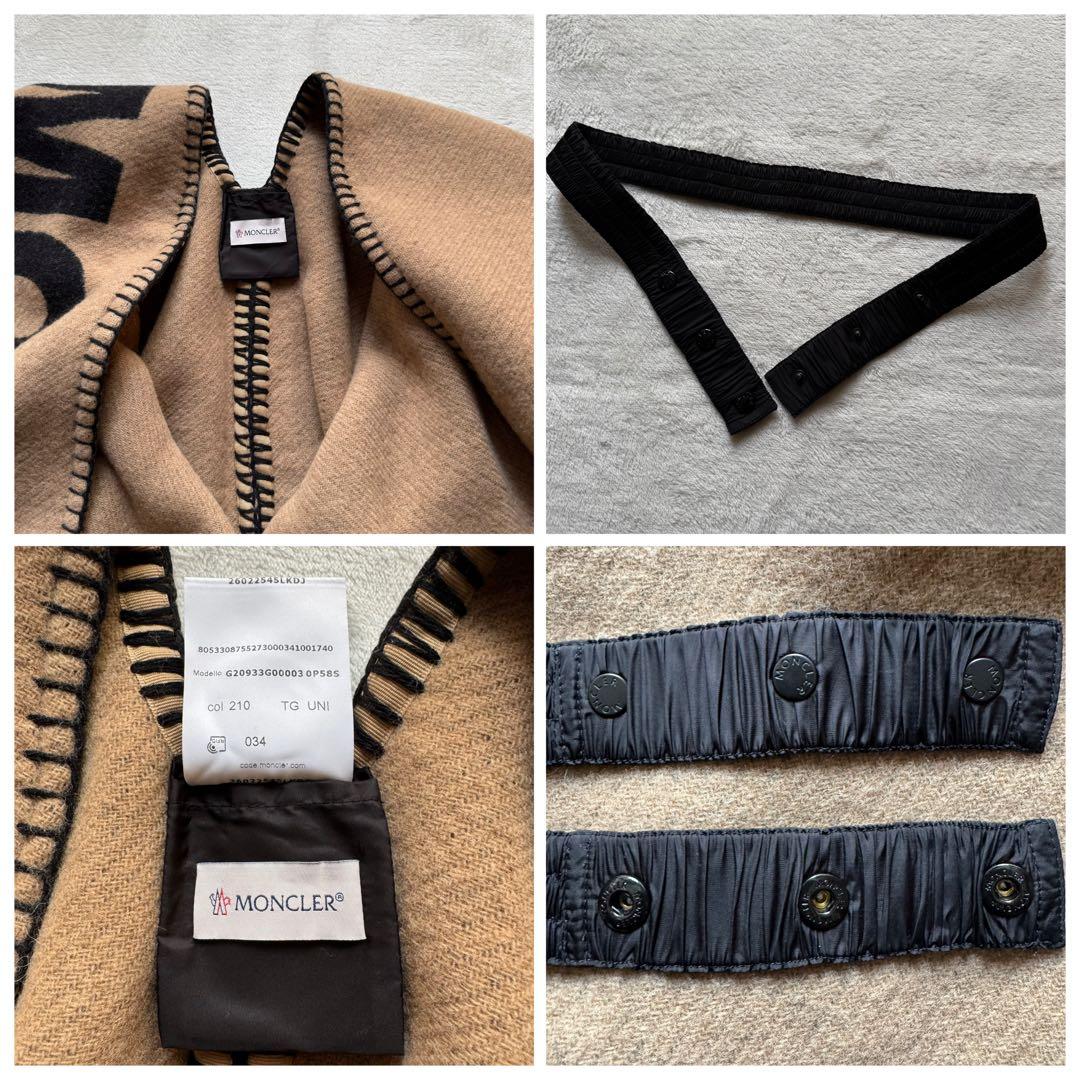 未使用✨MONCLER モンクレール MANTELLA ウールケープ ベルト付き