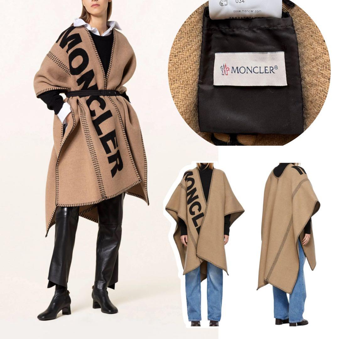 未使用✨MONCLER モンクレール MANTELLA ウールケープ ベルト付き