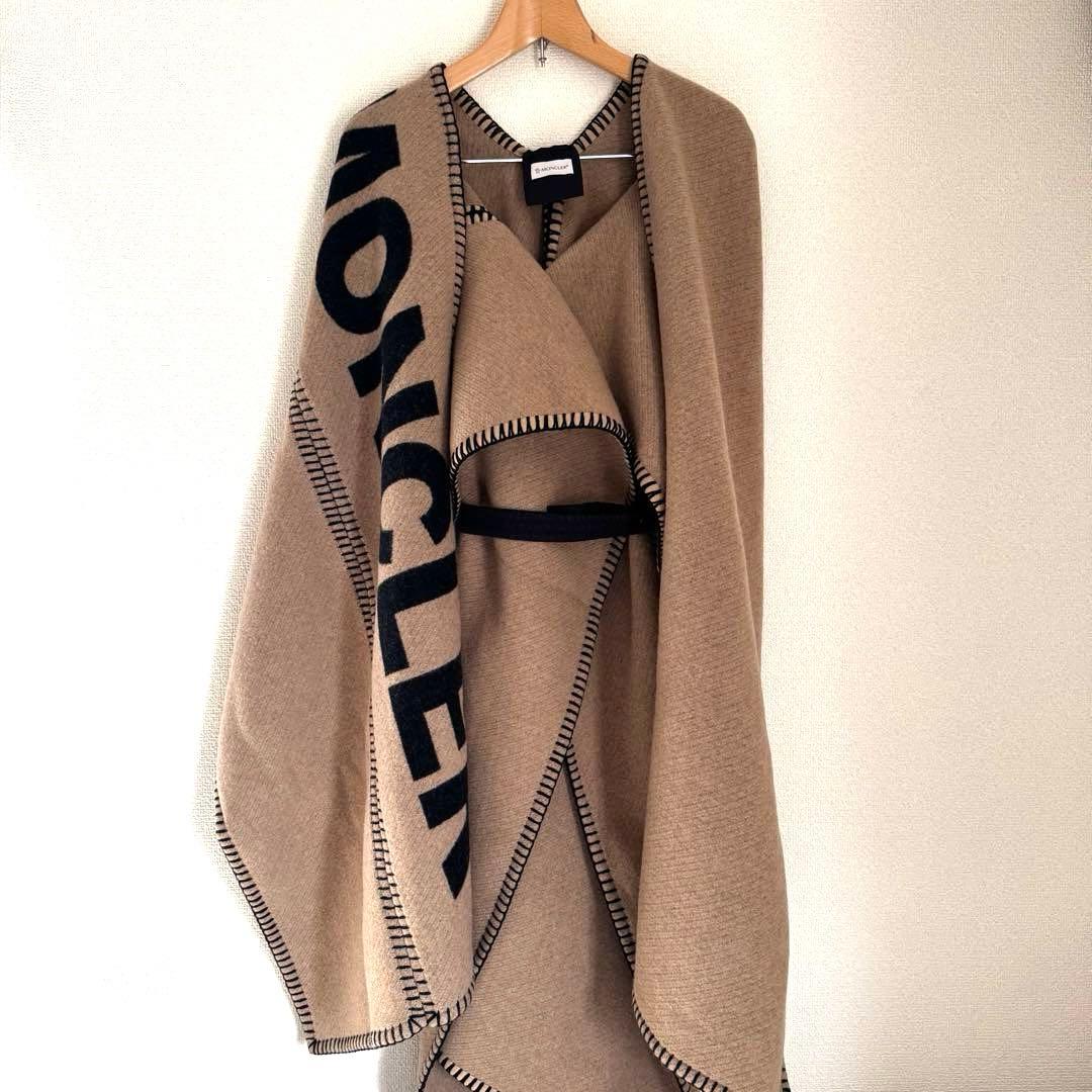 未使用✨MONCLER モンクレール MANTELLA ウールケープ ベルト付き