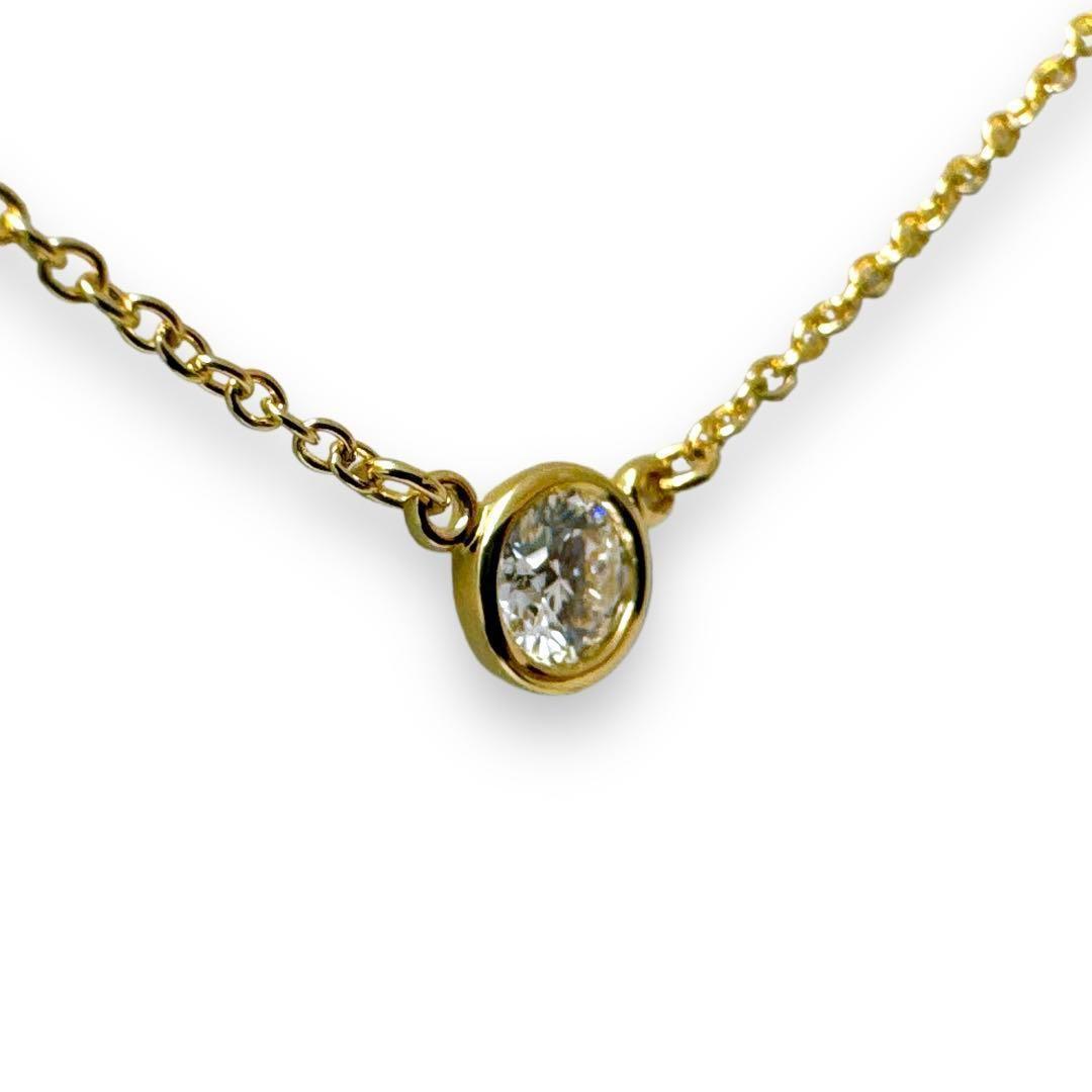 ティファニー ネックレス バイザヤード K18YG 金 ダイヤ 0.2カラット