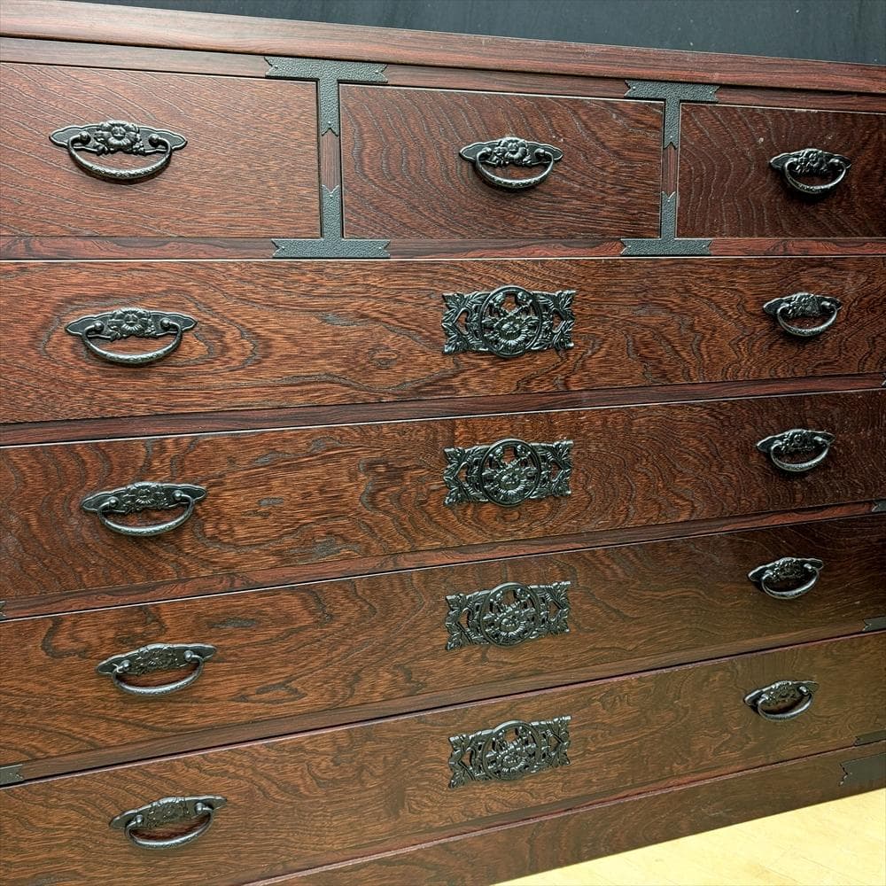 美品　ノダ工芸　民芸箪笥　整理箪笥　タンス　箪笥　たんす　チェスト　引出し　金具