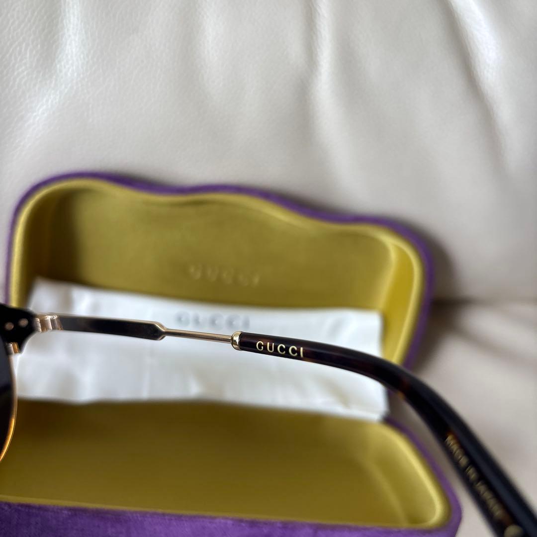 ◇美品◇新品未使用　GUCCI グッチ　アビエーターサングラス