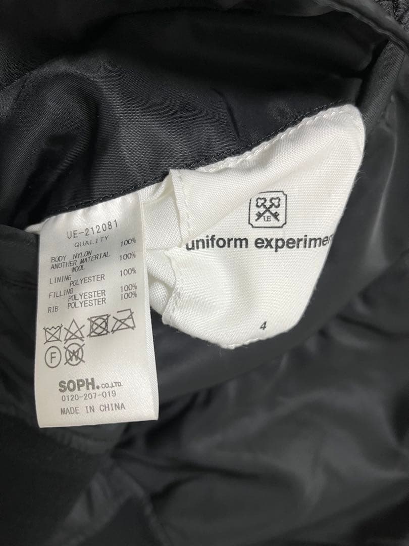 ジャケット・アウター uniform experiment Loro Piana MA-1 SOPH