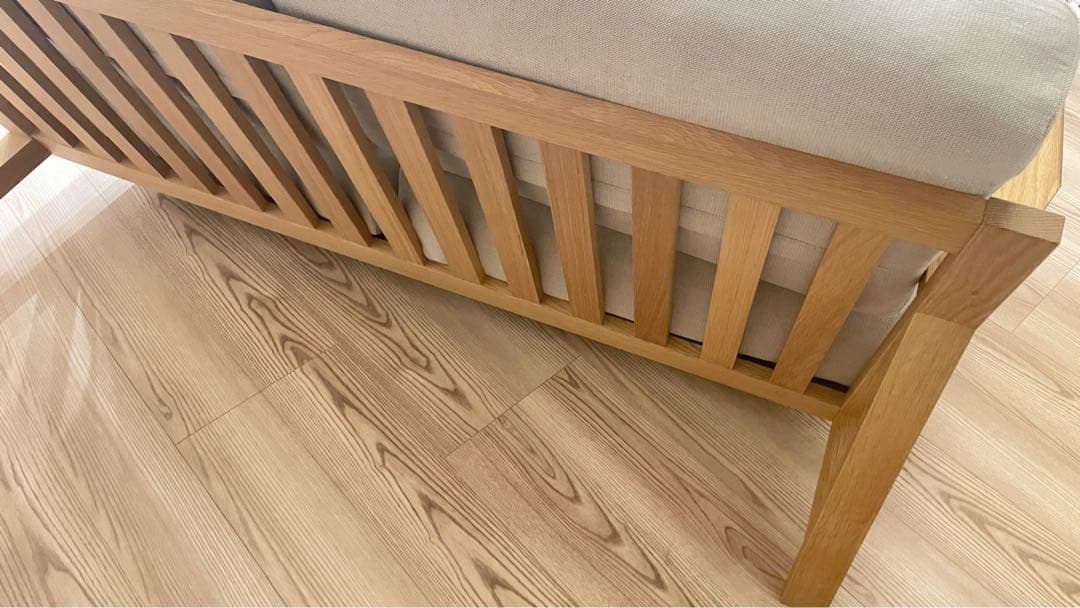 無印良品 ソファ 木製フレーム 2.5シーター