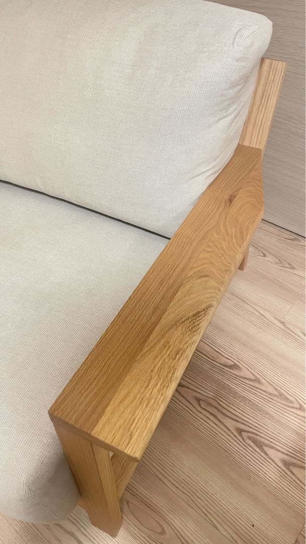 無印良品 ソファ 木製フレーム 2.5シーター