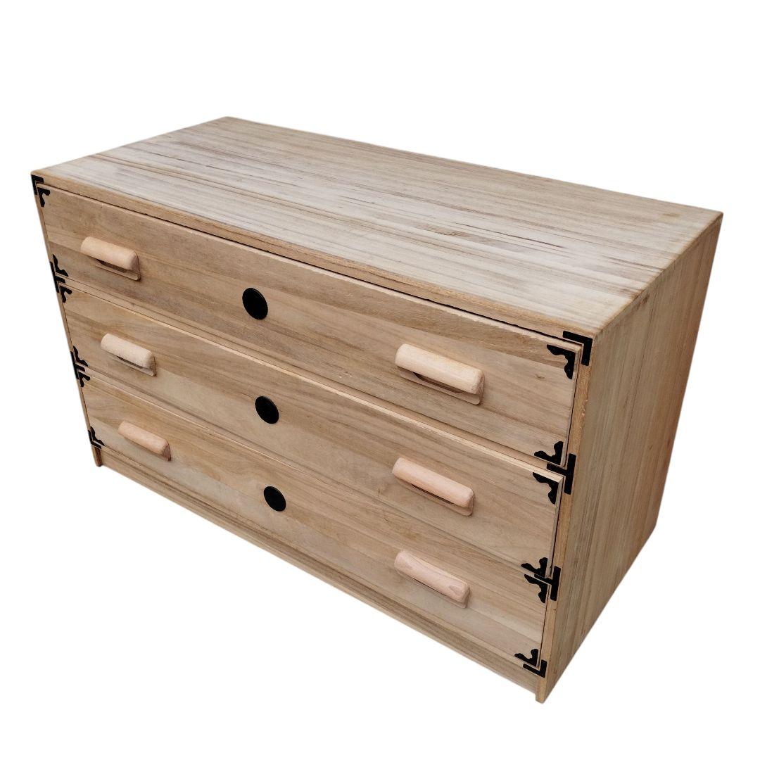 桐箪笥 3段 和家具 タンス 着物 高級 希少 昭和レトロ