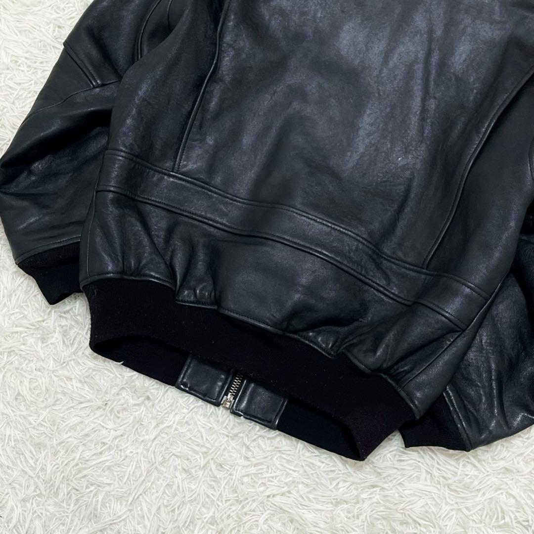 ショット　フライトジャケット　レザージャケット　G-1 ワッペン　ファー