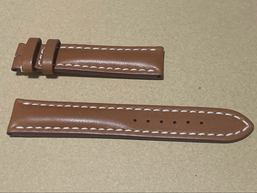 ブライトリング　皮ベルト　20-18 茶