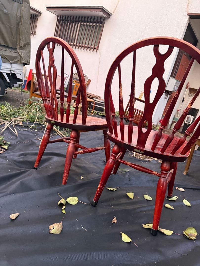 太平家具 ウィンザーチェア 2脚セット 補修補強済 高級 昭和レトロ