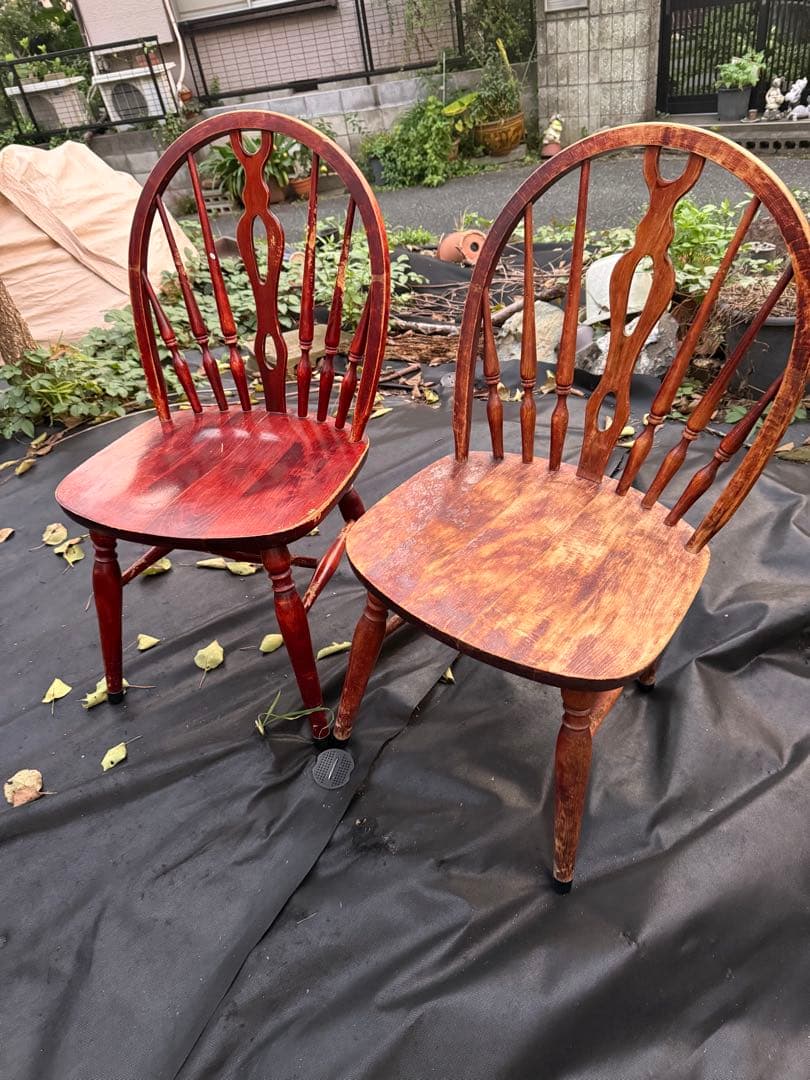 太平家具 ウィンザーチェア 2脚セット 補修補強済 高級 昭和レトロ