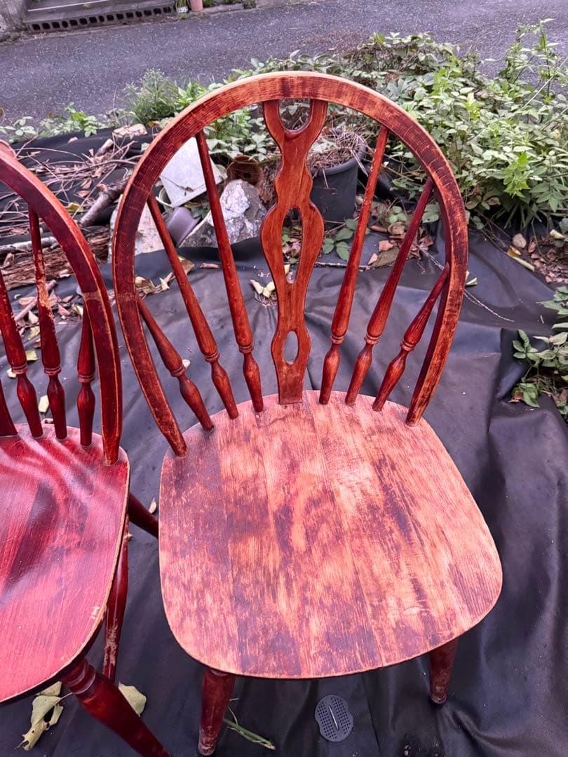 太平家具 ウィンザーチェア 2脚セット 補修補強済 高級 昭和レトロ