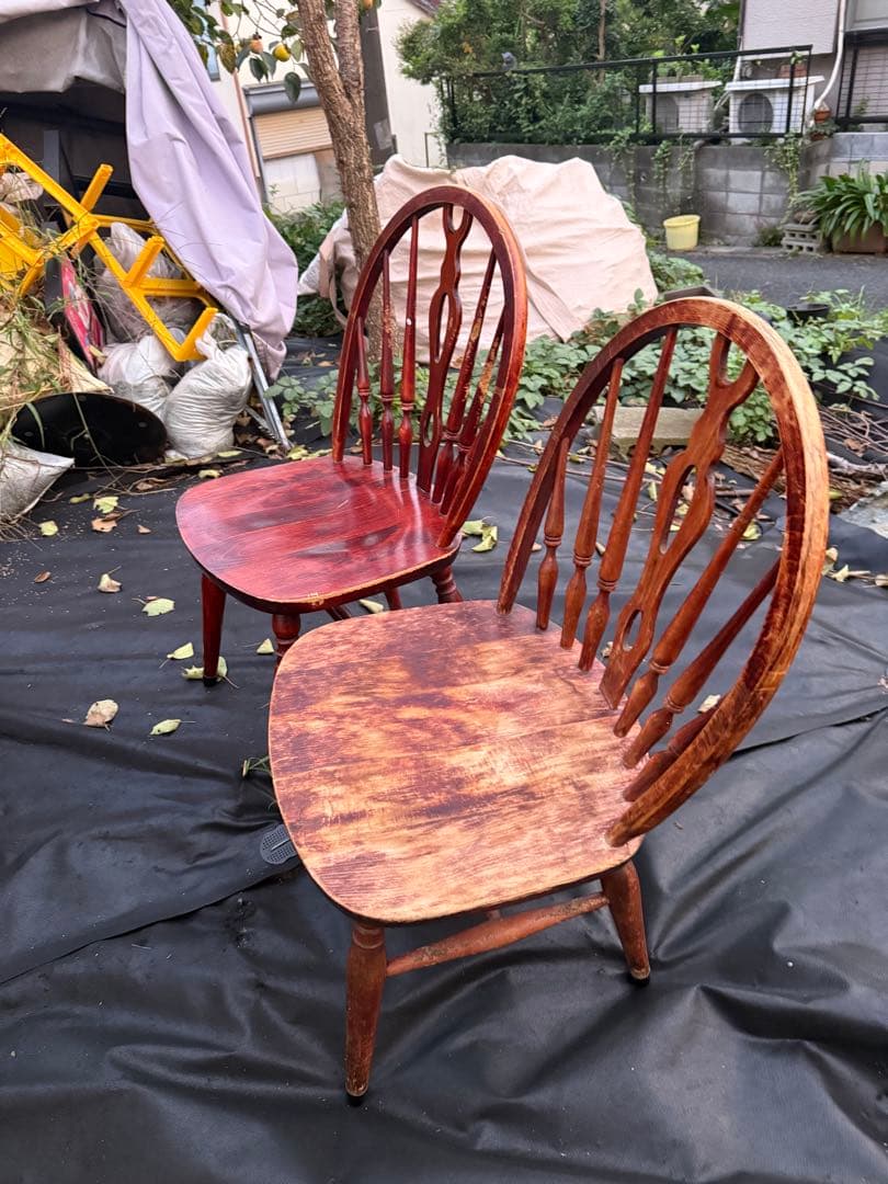 太平家具 ウィンザーチェア 2脚セット 補修補強済 高級 昭和レトロ