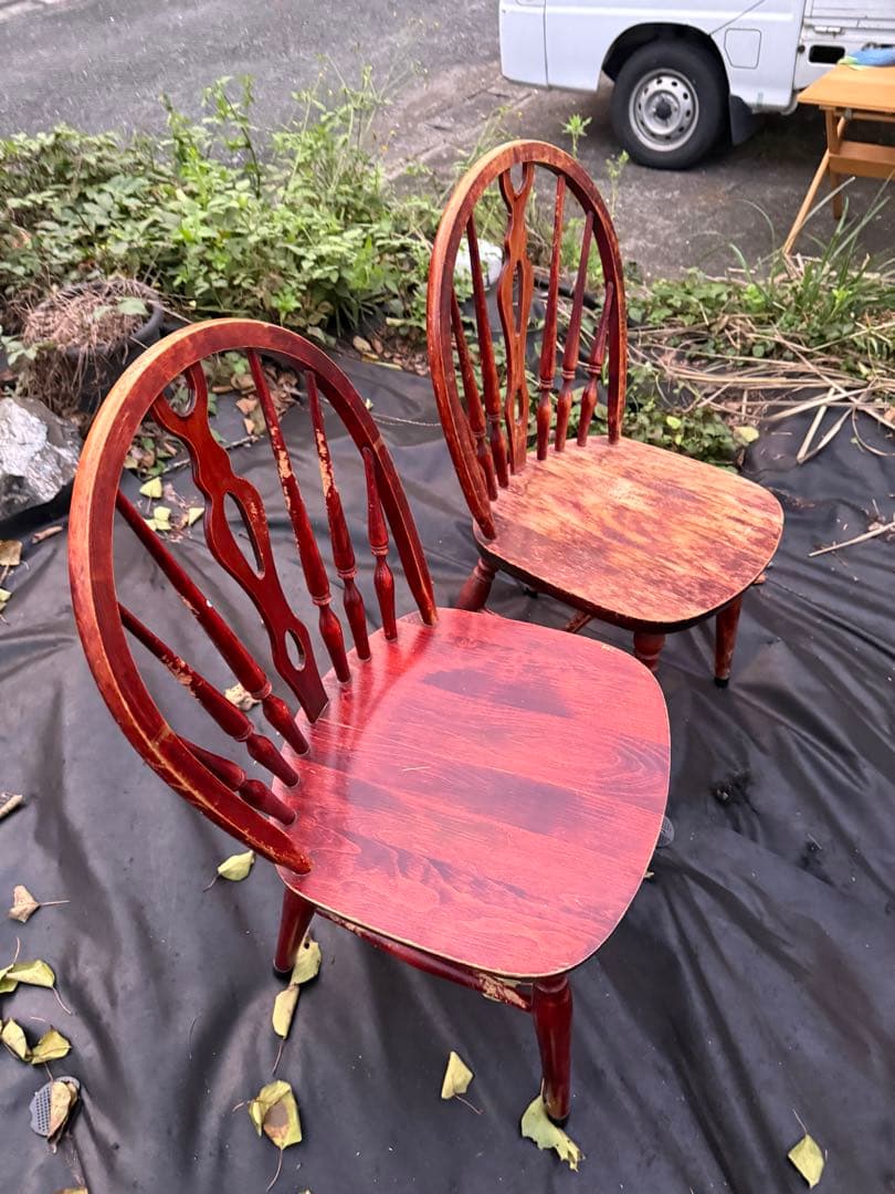 太平家具 ウィンザーチェア 2脚セット 補修補強済 高級 昭和レトロ