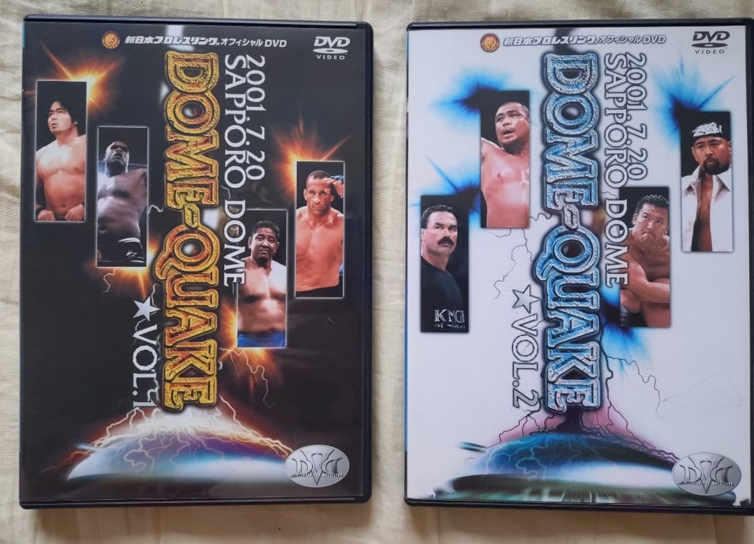 新日本プロレス　DOME-QUAKE VOL.1 & VOL.2 DVDセット