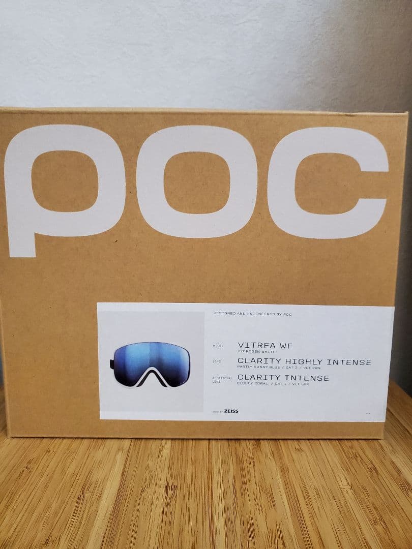 ポック Vitrea ワイドフィット スキーゴーグル ハイドロジェンホワイトBL