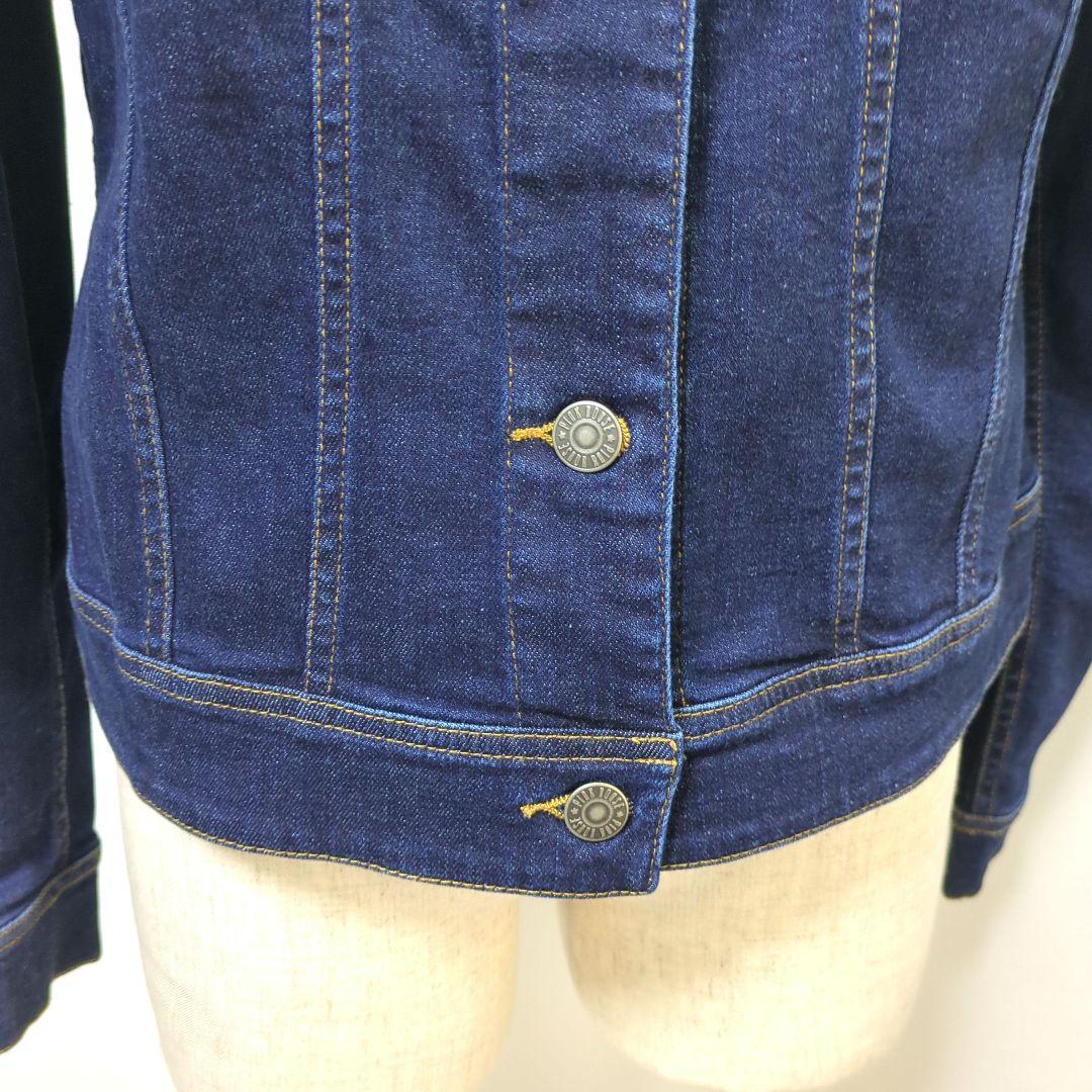 【極美品】ピンクハウス バック 薔薇刺繍 ストレッチ デニム ジャケット