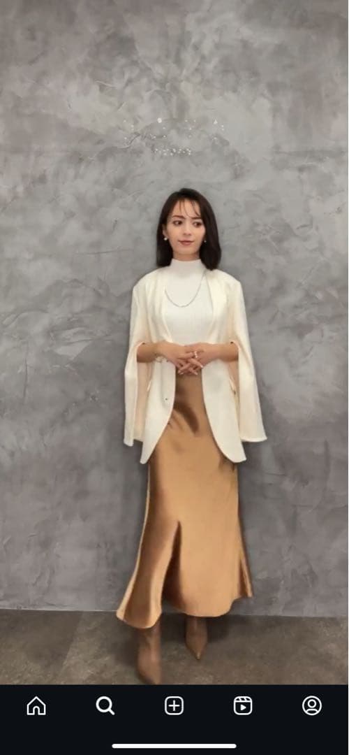 【mepo】【美品】アニュアンス ミドルレングススリットスリーブジャケット