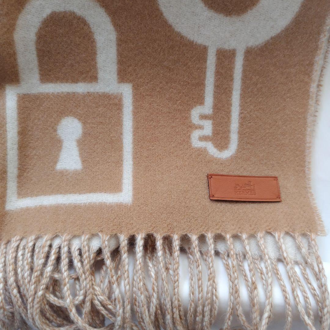HERMES エルメス 新品マフラーカシミヤマフラー カザック・キーコレクション
