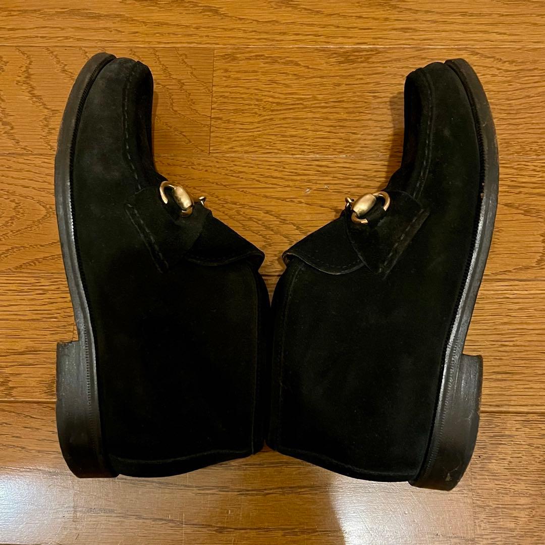 早い者勝ち！GUCCI グッチ ホースビット モカシン ブーツ スエード23.5