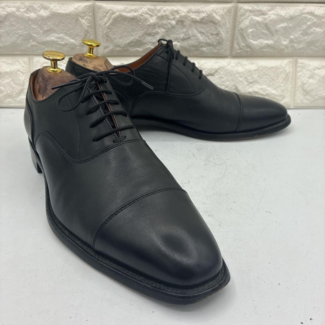 【良品】スコッチグレイン ストレートチップ 25.5 0286 ビジネス 黒