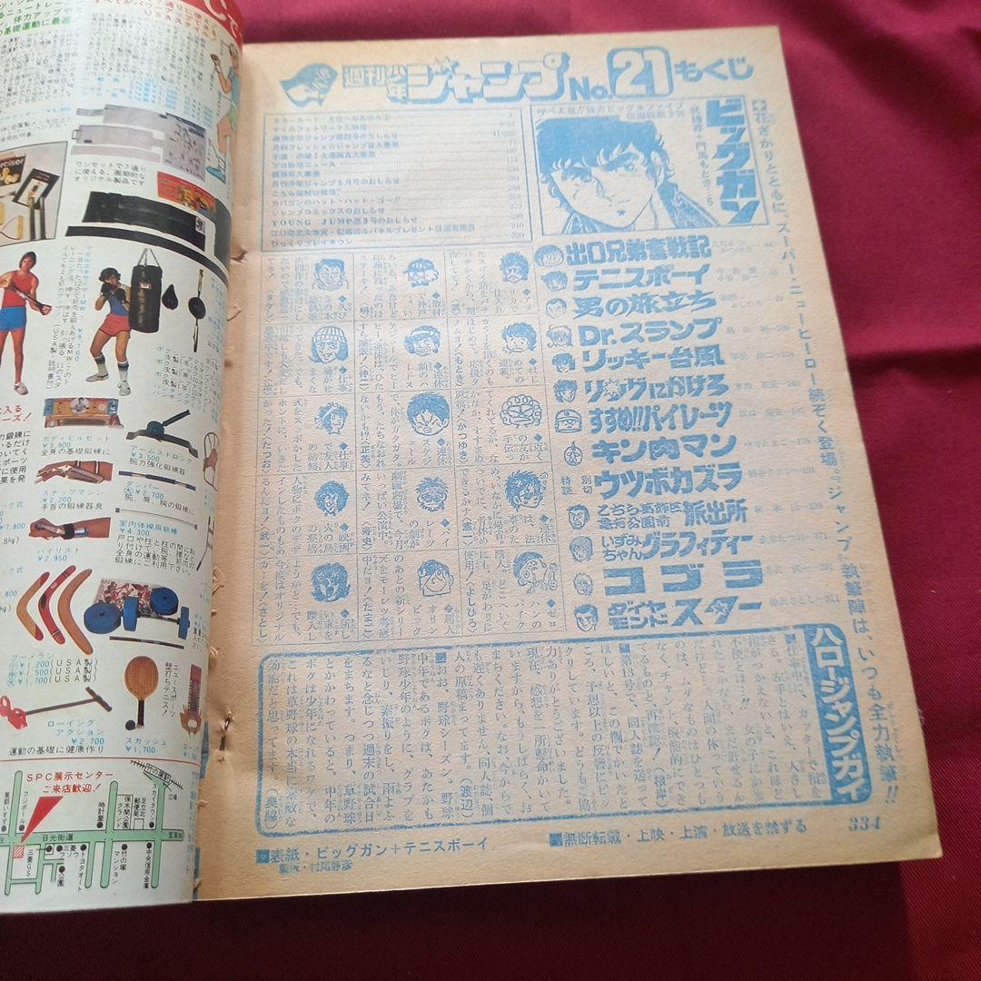 【当時物美品】週刊 少年 ジャンプ 1980年21号 漫画 アニメ