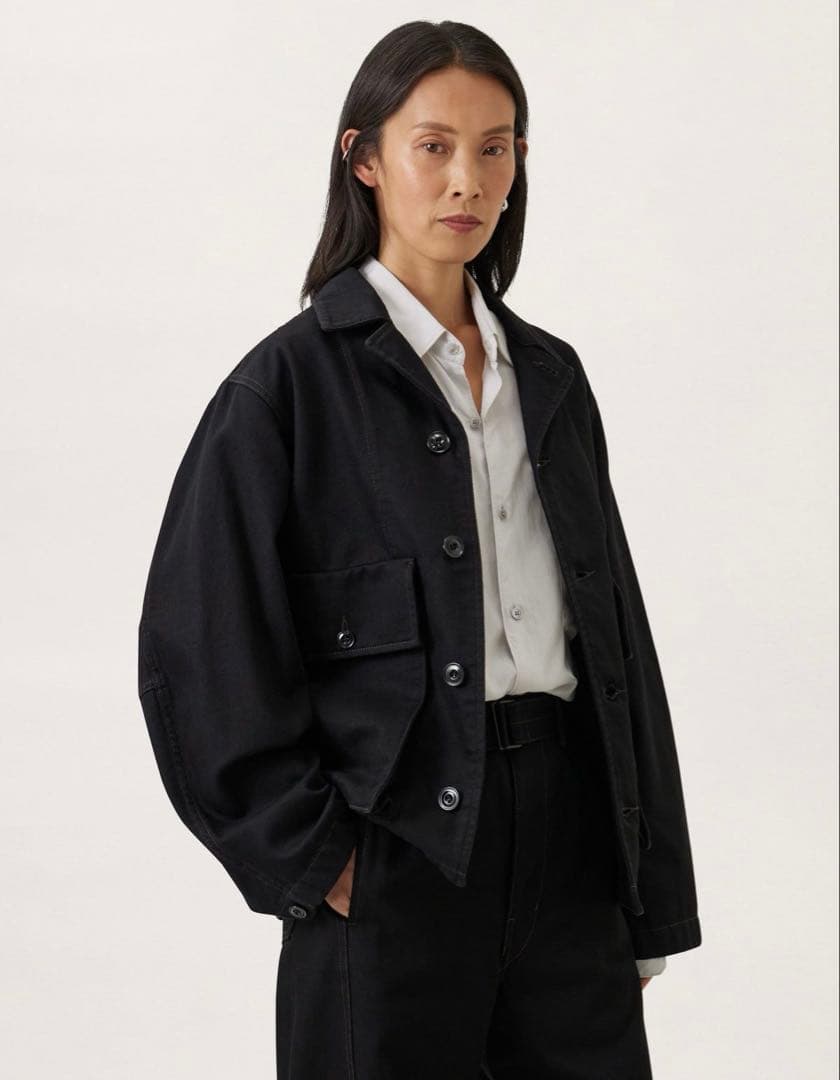 【LEMAIRE】BOXY JACKET BLACK DENIM