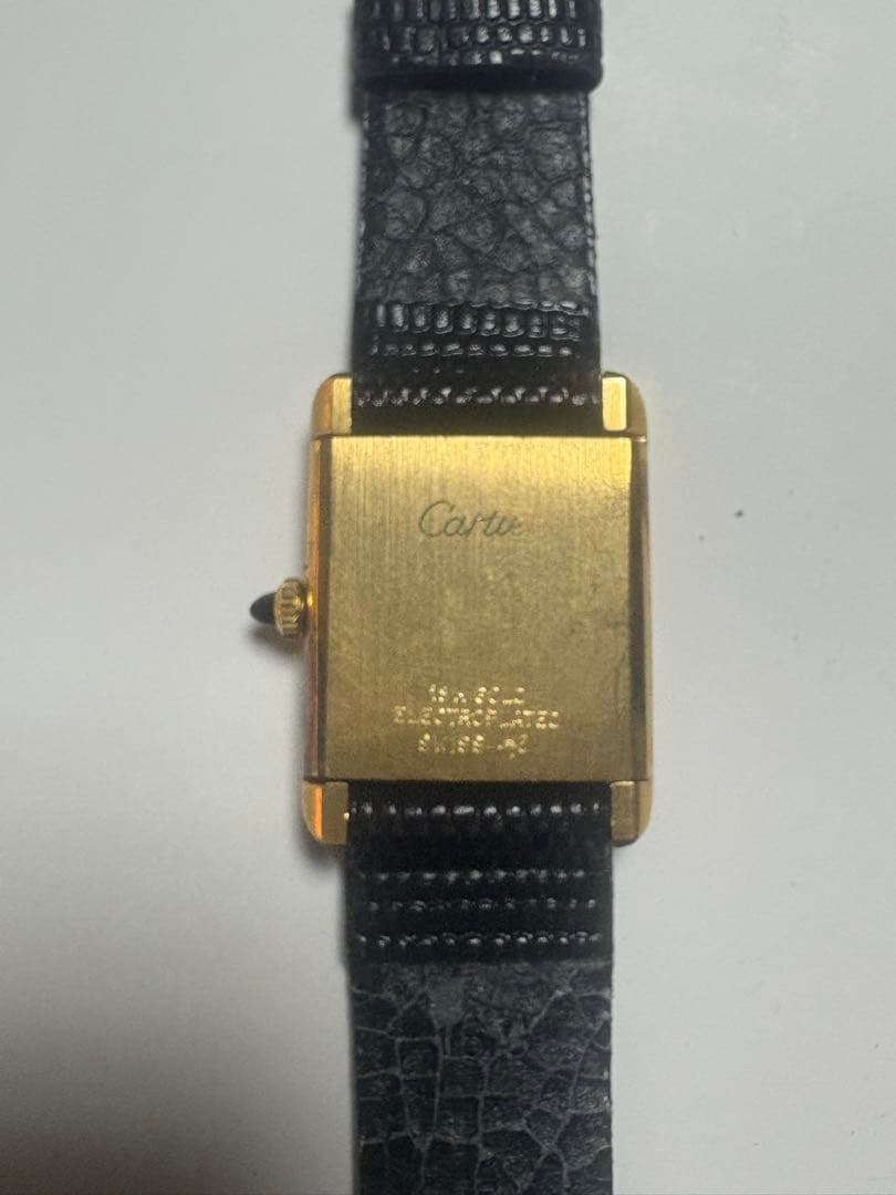 Cartier 手巻き時計 金メッキ　マストタンク 値下げ交渉可能