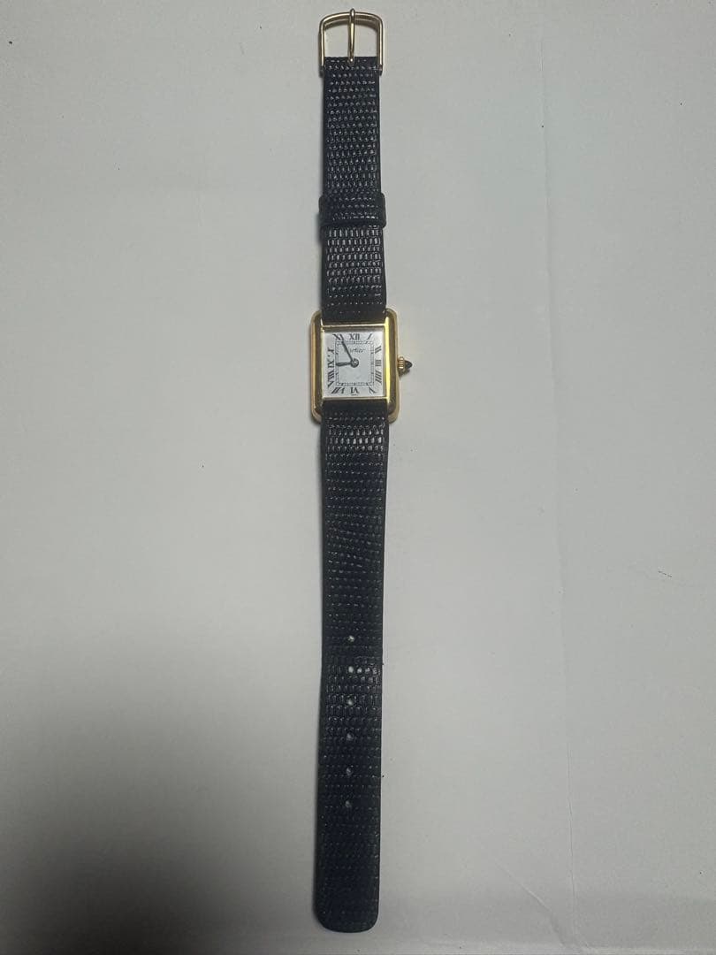 Cartier 手巻き時計 金メッキ　マストタンク 値下げ交渉可能