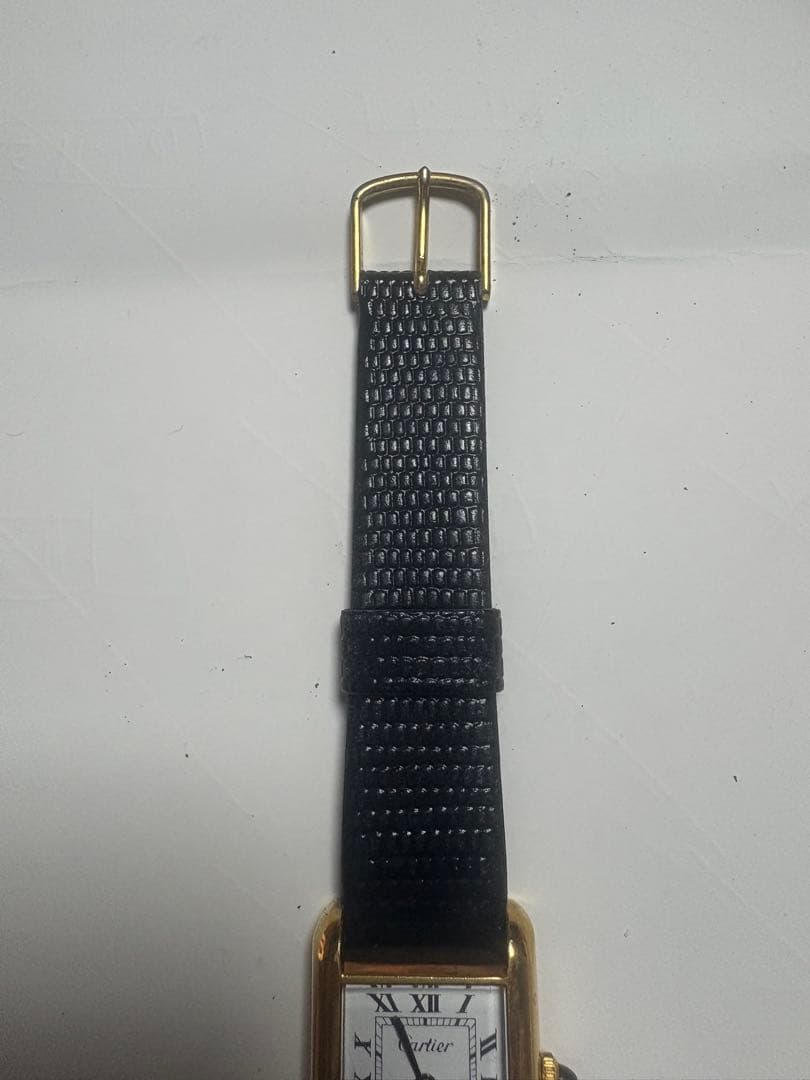 Cartier 手巻き時計 金メッキ　マストタンク 値下げ交渉可能