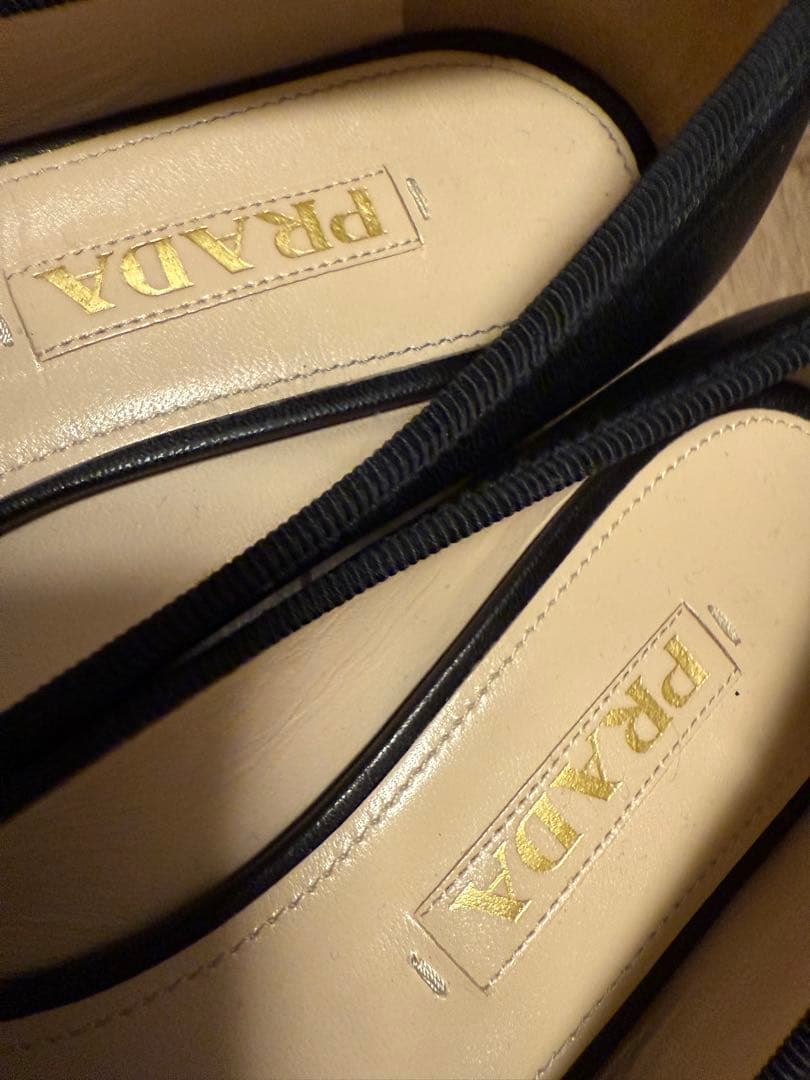PRADA バレエシューズ ブラック 37.5