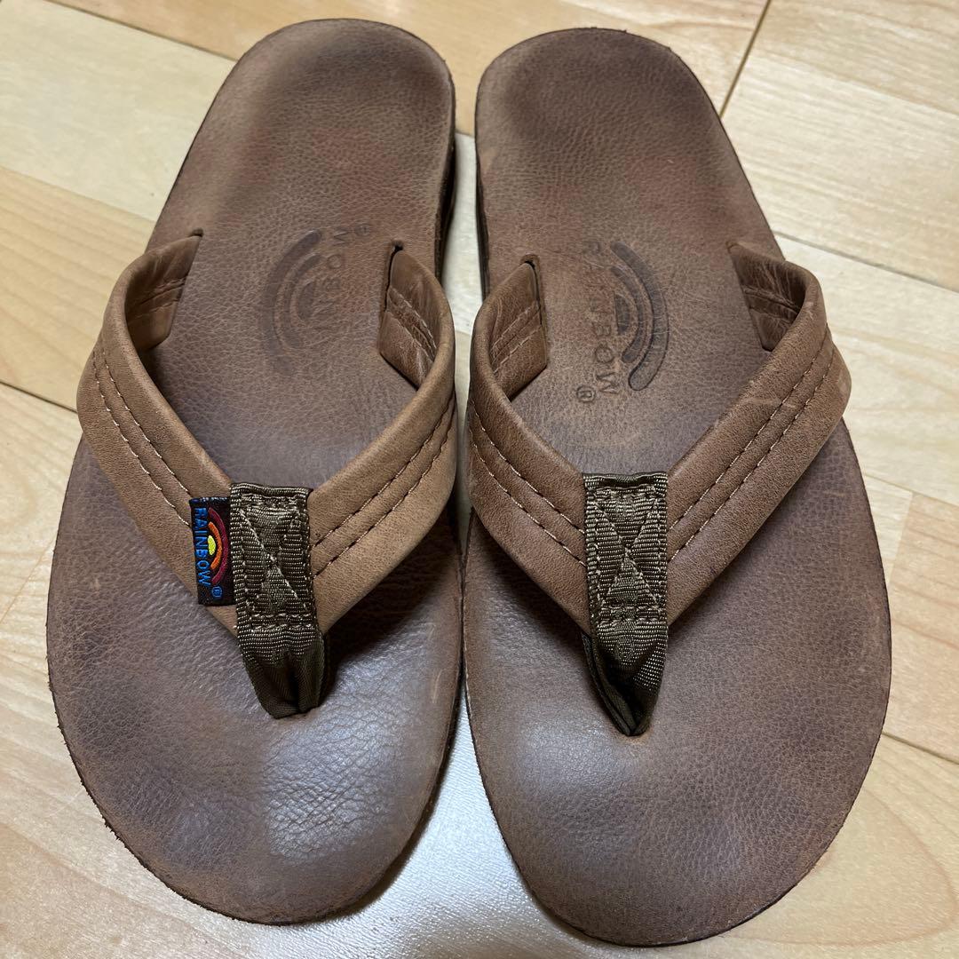 レインボーサンダル　ラグジュアリーレザー　ダブルレイヤー