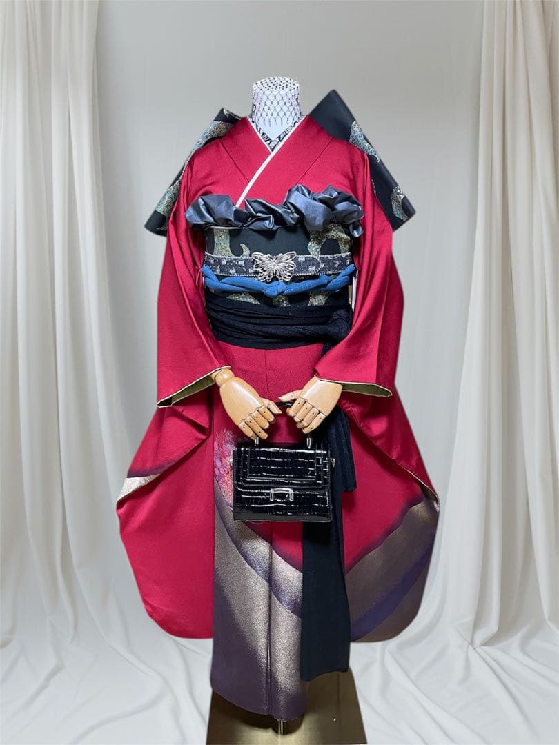 本日限定価格！振袖 フルセット 山本寛斎 成人式 赤