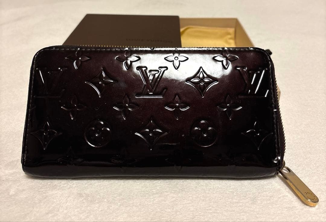 Louis Vuitton ヴェルニ長財布 パープル