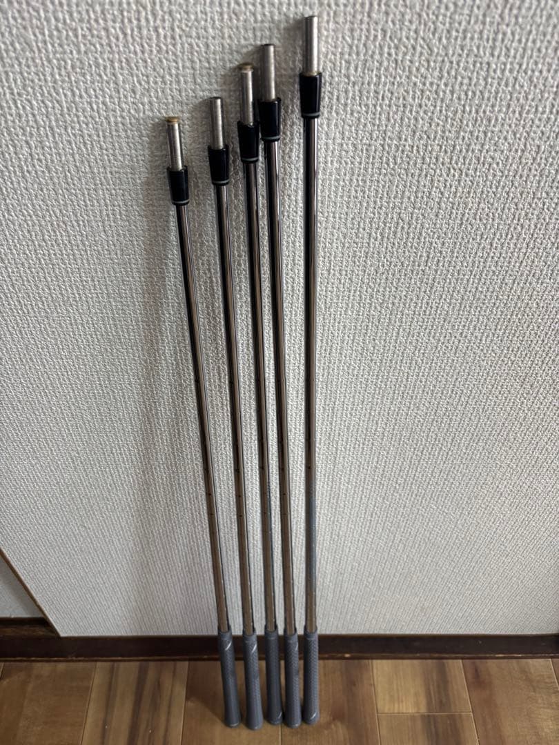 ゴルフ スチールシャフト 5本セット 6〜p