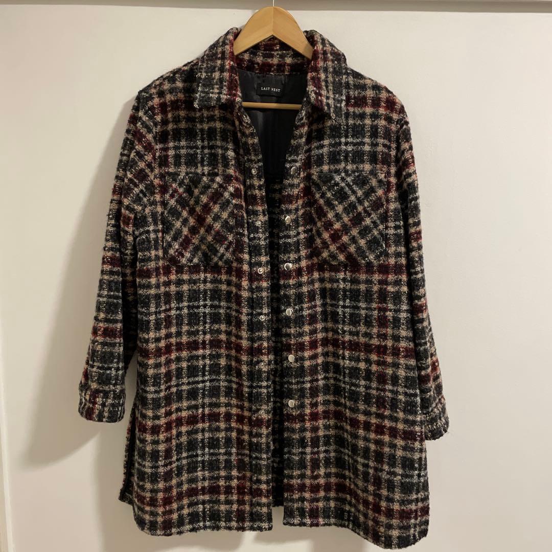 【M】コート　YZERR T-PABLOW着用　lastnest チェックコート