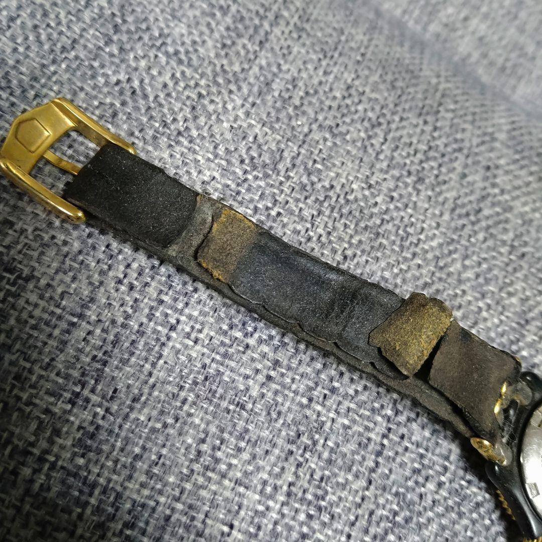 TAG Heuer、ゴールド ブラック レザーベルト時計です(๑•̀ㅂ•́)و✧