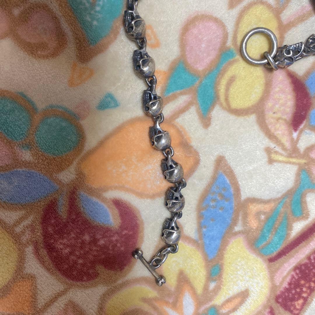 2 スカル ドクロ ブレスレット