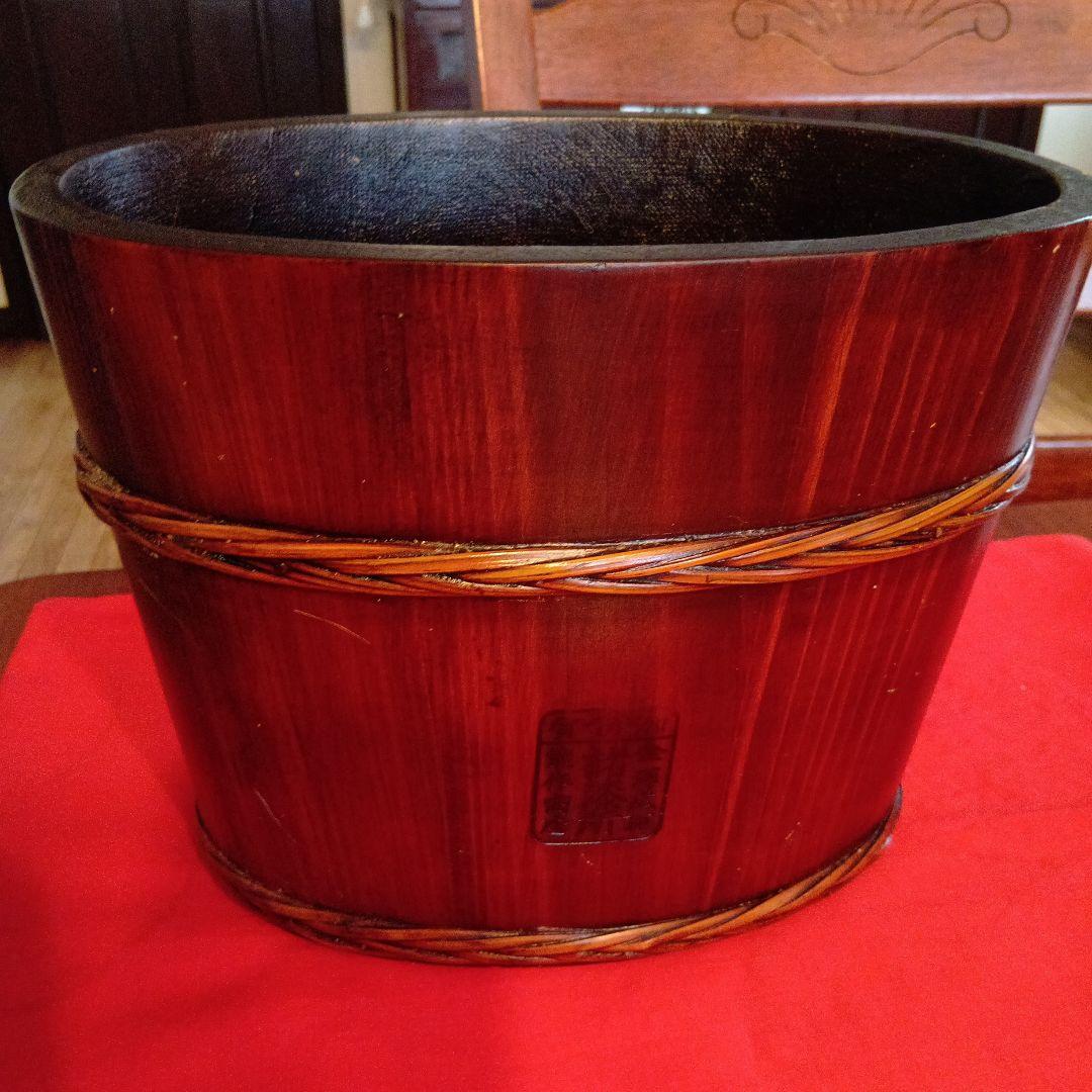金沢　天然木のうるし桶　花器　ワインクーラー　ビールクーラー　おまけ付き
