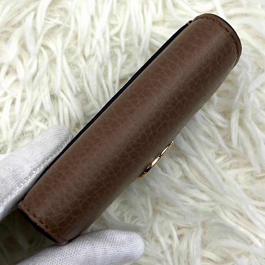 【美品】GUCCI GG柄 GGマーモント コーティング6連 キーケース