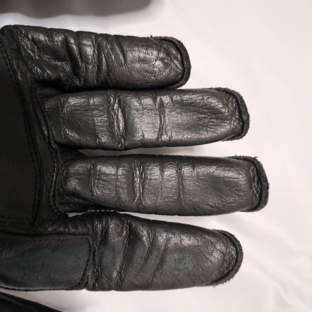 KADOYA ハンマーグローブ ブラック 本革 バイカー 定番モデル Mサイズ