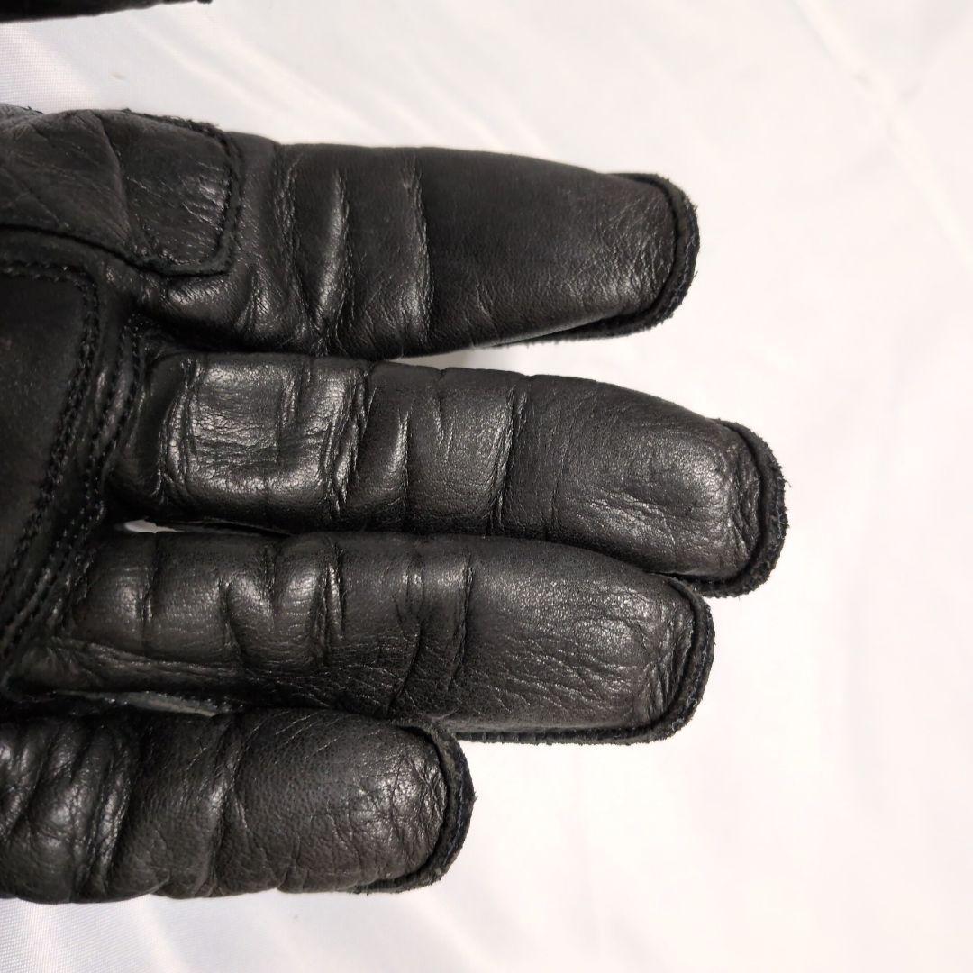 KADOYA ハンマーグローブ ブラック 本革 バイカー 定番モデル Mサイズ